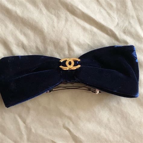 chanel inspired hair clips|Chanel hair clip vintage.